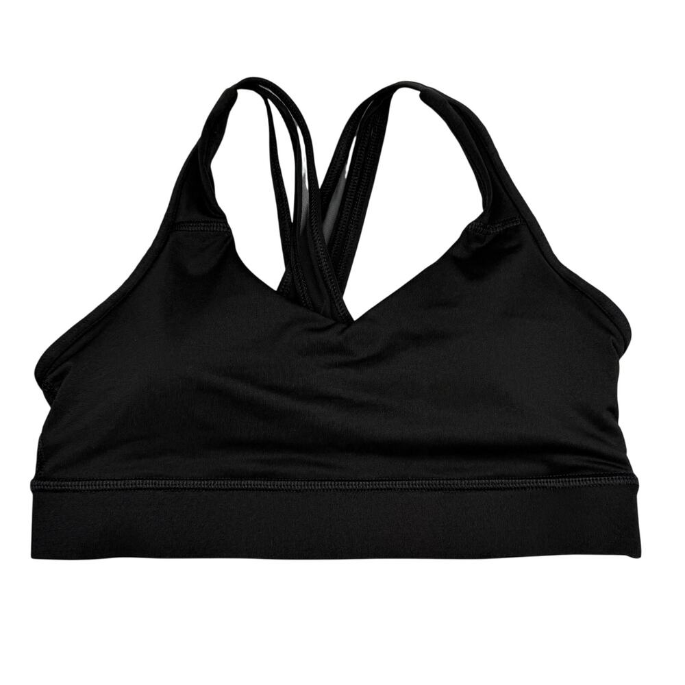 Avia Black Criss Cross Back Sports Bra Small